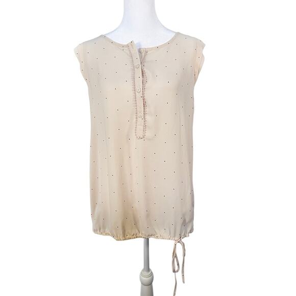 Soft Pink Ann Taylor Loft Sleeveless Blouse Top Shirt Size Medium - Picture 1 of 4
